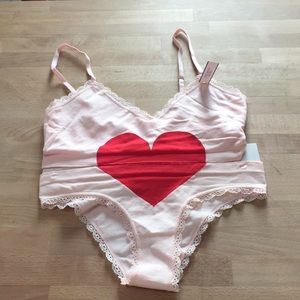 Victoria’s Secret  bra and panty set.